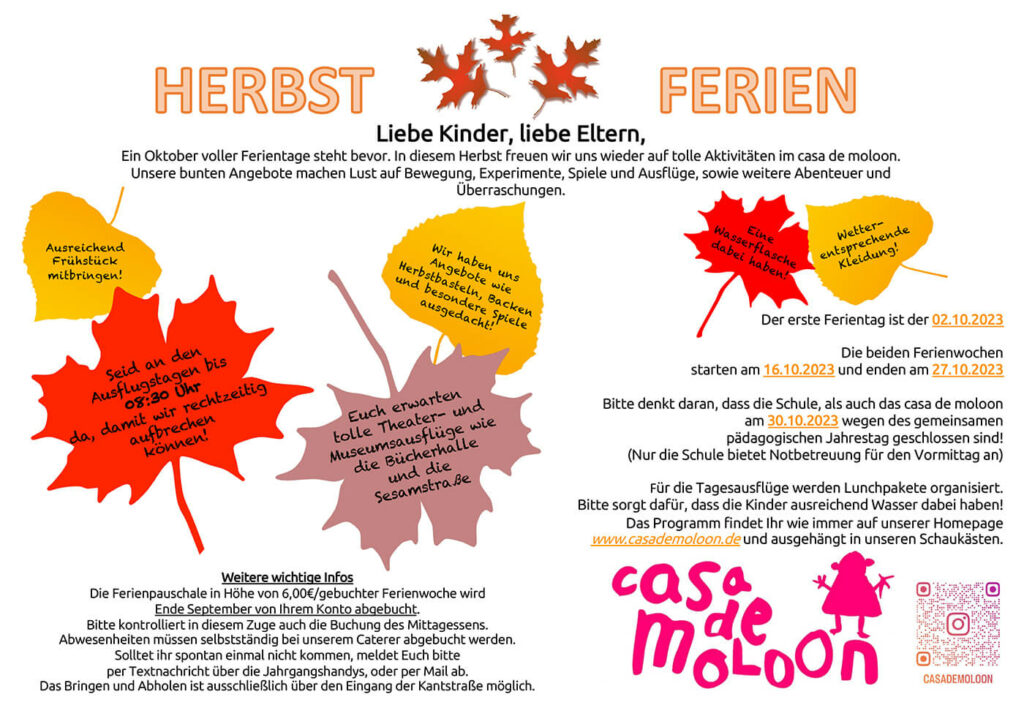 Herbstferien 2023